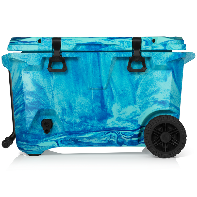 BrüTank 55-Quart Rolling Cooler | Ocean Swirl R8